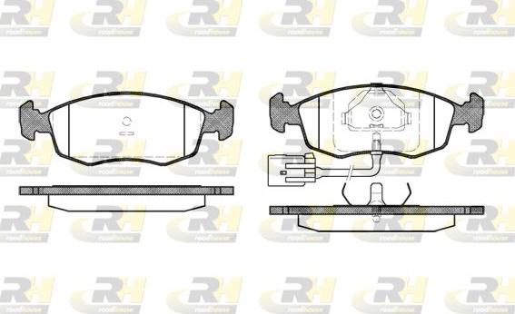 Roadhouse 2172.22 - Тормозные колодки, дисковые, комплект autospares.lv