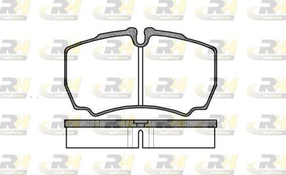 Roadhouse 2849.00 - Тормозные колодки, дисковые, комплект autospares.lv