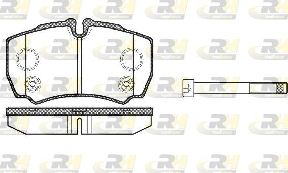 Roadhouse 2849.10 - Тормозные колодки, дисковые, комплект autospares.lv