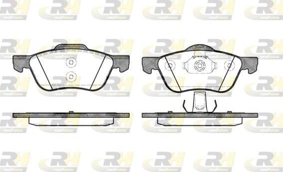 Roadhouse 2844.00 - Тормозные колодки, дисковые, комплект autospares.lv