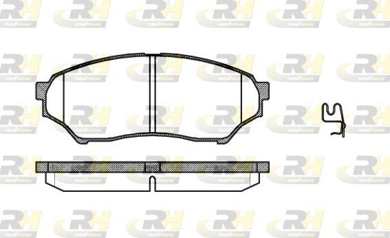 Roadhouse 2845.01 - Тормозные колодки, дисковые, комплект autospares.lv