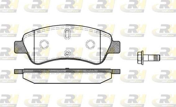 Roadhouse 2840.10 - Тормозные колодки, дисковые, комплект autospares.lv