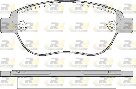 Roadhouse 2841.00 - Тормозные колодки, дисковые, комплект autospares.lv