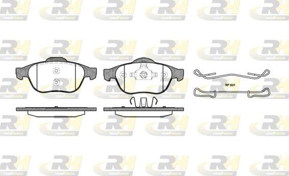 Roadhouse 2843.00 - Тормозные колодки, дисковые, комплект autospares.lv