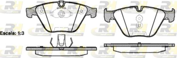 Roadhouse 2857.20 - Тормозные колодки, дисковые, комплект autospares.lv