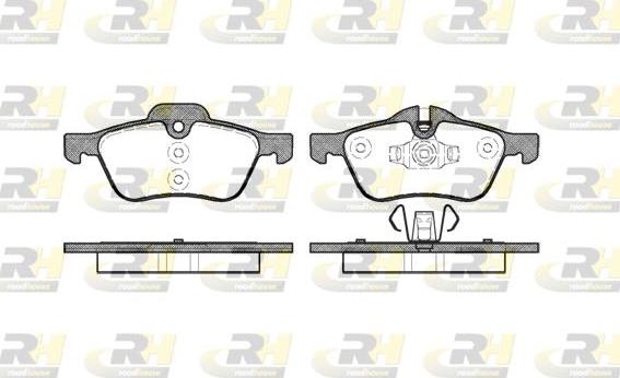 Roadhouse 2864.00 - Тормозные колодки, дисковые, комплект autospares.lv