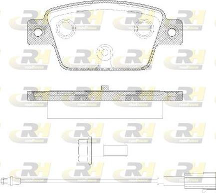 Roadhouse 2861.12 - Тормозные колодки, дисковые, комплект autospares.lv