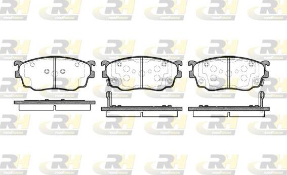 Roadhouse 2800.02 - Тормозные колодки, дисковые, комплект autospares.lv