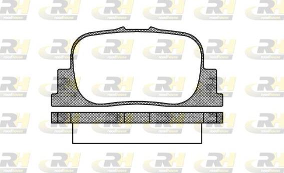 Roadhouse 2801.00 - Тормозные колодки, дисковые, комплект autospares.lv