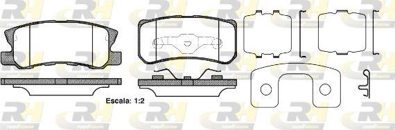 Roadhouse 2803.22 - Тормозные колодки, дисковые, комплект autospares.lv