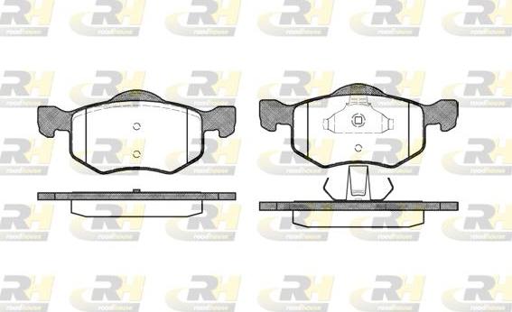 Roadhouse 2802.00 - Тормозные колодки, дисковые, комплект autospares.lv