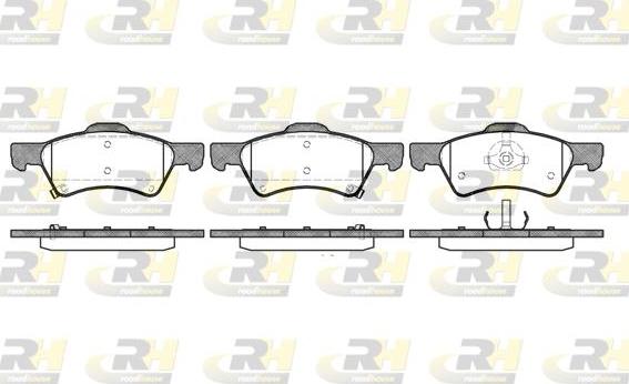 Roadhouse 2810.02 - Тормозные колодки, дисковые, комплект autospares.lv