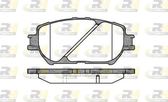 Roadhouse 2884.00 - Тормозные колодки, дисковые, комплект autospares.lv