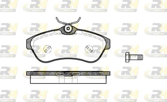 Roadhouse 2880.00 - Тормозные колодки, дисковые, комплект autospares.lv