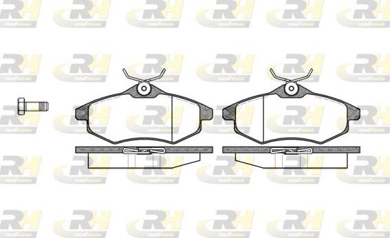 Roadhouse 2881.00 - Тормозные колодки, дисковые, комплект autospares.lv