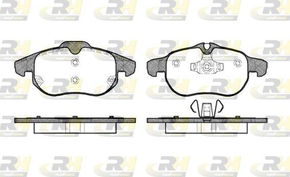 Roadhouse 2888.00 - Тормозные колодки, дисковые, комплект autospares.lv