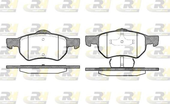 Roadhouse 2882.00 - Тормозные колодки, дисковые, комплект autospares.lv