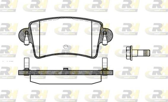 Roadhouse 2833.00 - Тормозные колодки, дисковые, комплект autospares.lv