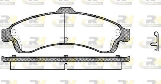 Roadhouse 2837.02 - Тормозные колодки, дисковые, комплект autospares.lv