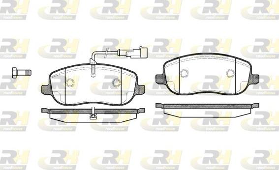 Roadhouse 2879.31 - Тормозные колодки, дисковые, комплект autospares.lv