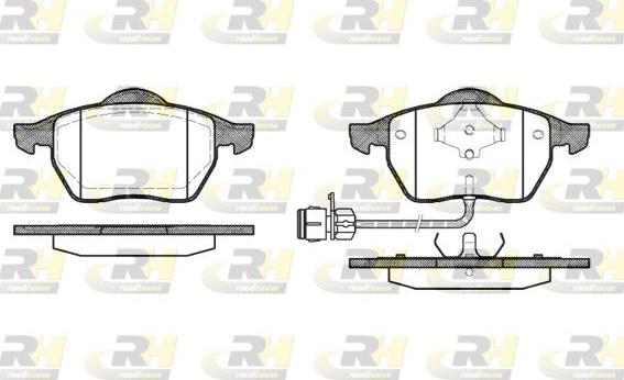 Roadhouse 2390.02 - Тормозные колодки, дисковые, комплект autospares.lv