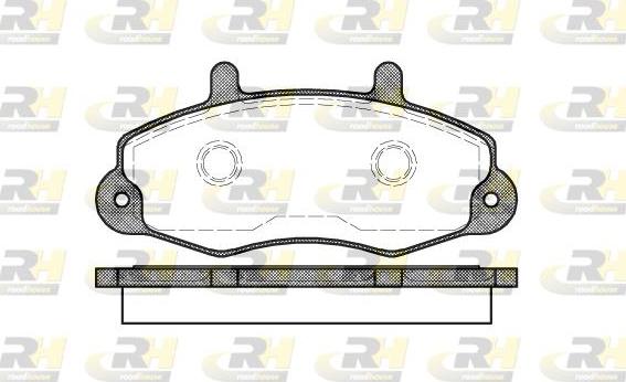 Roadhouse 2391.00 - Тормозные колодки, дисковые, комплект autospares.lv