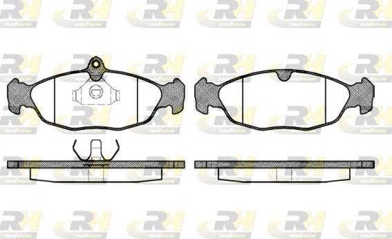 Roadhouse 2393.00 - Тормозные колодки, дисковые, комплект autospares.lv