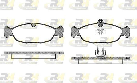 Roadhouse 2393.30 - Тормозные колодки, дисковые, комплект autospares.lv