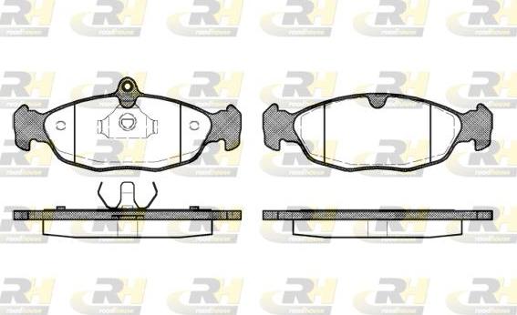 Roadhouse 2393.20 - Тормозные колодки, дисковые, комплект autospares.lv