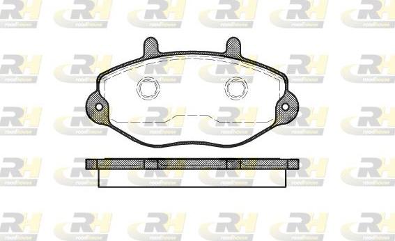 Roadhouse 2392.00 - Тормозные колодки, дисковые, комплект autospares.lv