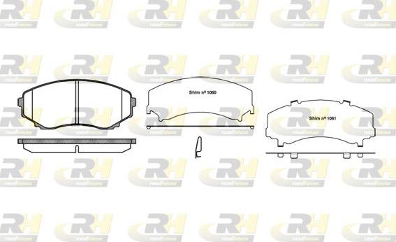 Roadhouse 2397.22 - Тормозные колодки, дисковые, комплект autospares.lv