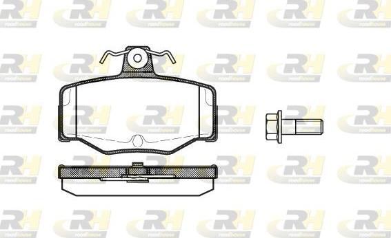 Roadhouse 2343.00 - Тормозные колодки, дисковые, комплект autospares.lv