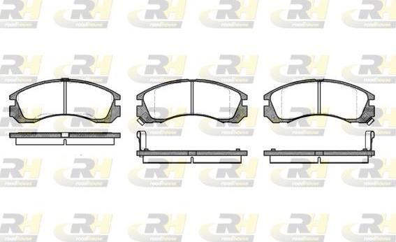 Roadhouse 2354.02 - Тормозные колодки, дисковые, комплект autospares.lv