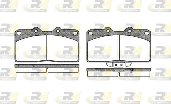 Roadhouse 2355.02 - Тормозные колодки, дисковые, комплект autospares.lv