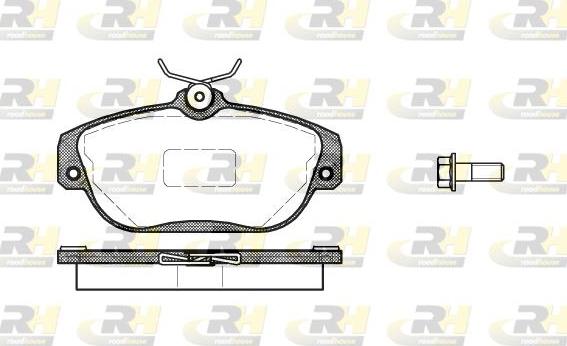 Roadhouse 2368.10 - Тормозные колодки, дисковые, комплект autospares.lv