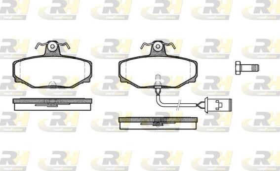 Roadhouse 2304.02 - Тормозные колодки, дисковые, комплект autospares.lv