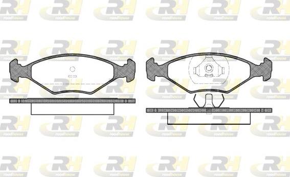 Roadhouse 2301.00 - Тормозные колодки, дисковые, комплект autospares.lv