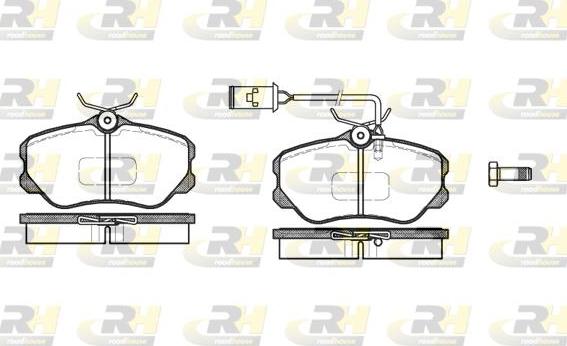 Roadhouse 2303.12 - Тормозные колодки, дисковые, комплект autospares.lv