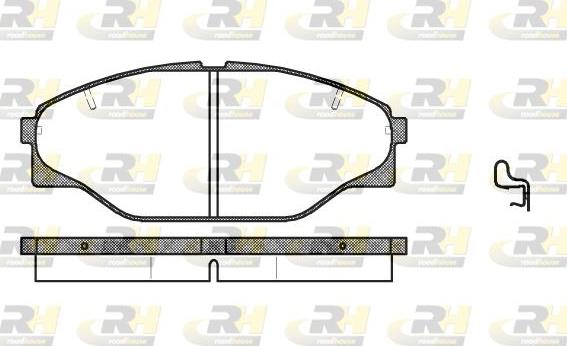 Roadhouse 2314.04 - Тормозные колодки, дисковые, комплект autospares.lv