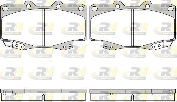 Roadhouse 2315.22 - Тормозные колодки, дисковые, комплект autospares.lv