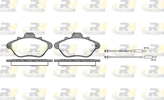 Roadhouse 2310.04 - Тормозные колодки, дисковые, комплект autospares.lv