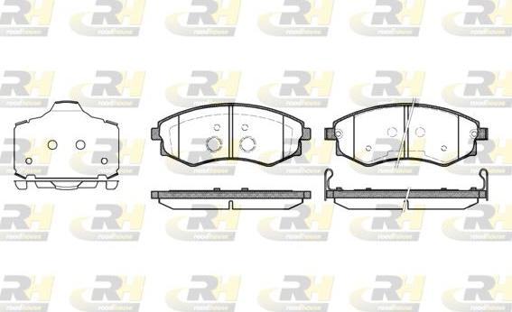 Roadhouse 2318.03 - Тормозные колодки, дисковые, комплект autospares.lv