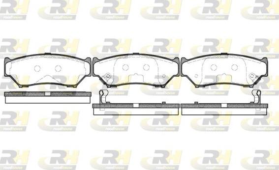 Roadhouse 2389.12 - Тормозные колодки, дисковые, комплект autospares.lv