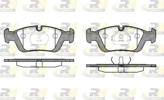 Roadhouse 2384.00 - Тормозные колодки, дисковые, комплект autospares.lv