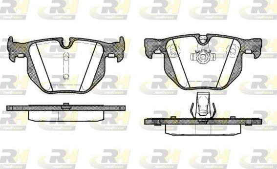 Roadhouse 2381.60 - Тормозные колодки, дисковые, комплект autospares.lv