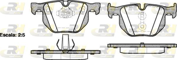 Roadhouse 2381.61 - Тормозные колодки, дисковые, комплект autospares.lv