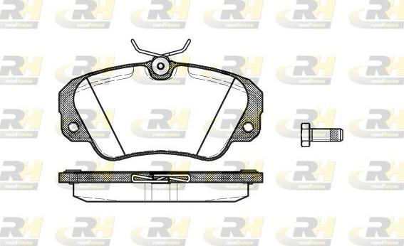 Roadhouse 2382.00 - Тормозные колодки, дисковые, комплект autospares.lv