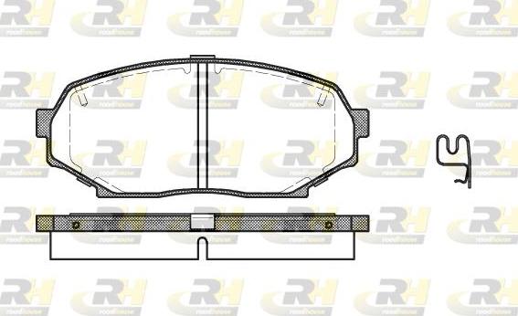 Roadhouse 2338.12 - Тормозные колодки, дисковые, комплект autospares.lv