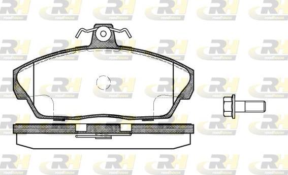 Roadhouse 2337.10 - Тормозные колодки, дисковые, комплект autospares.lv