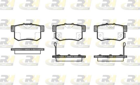 Roadhouse 2325.02 - Тормозные колодки, дисковые, комплект autospares.lv